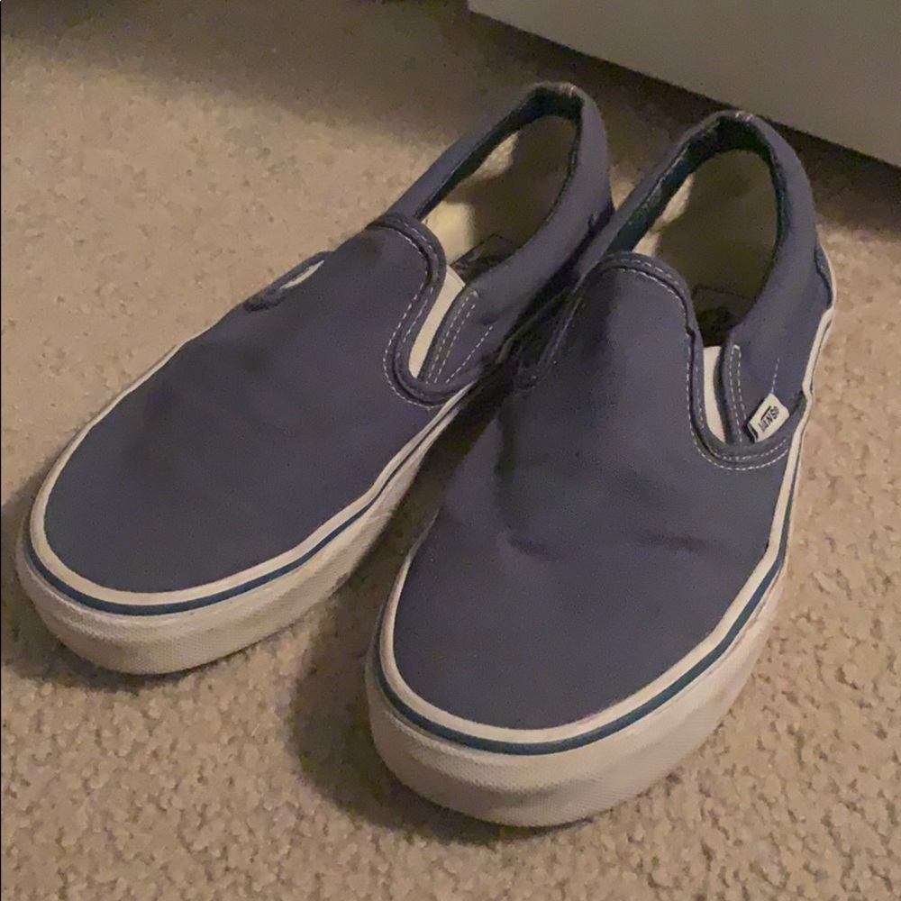 Navy Blue Slip on Vans Size 8